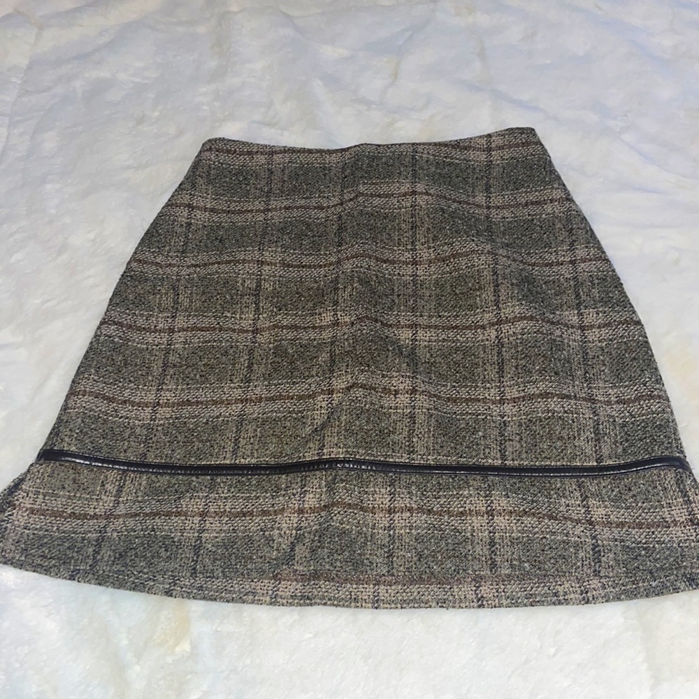 plaid mini skirt